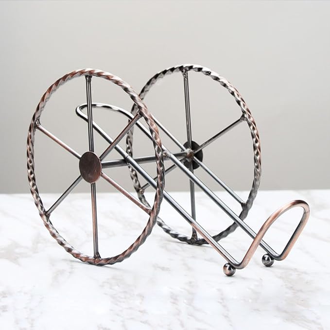 Countertop Wine Rack, for Wine Storage - Red Bronze Metal Wine Rack for Living Room, Dining Room, Wine Cellar, Bar