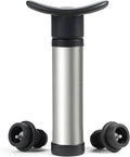 HIC Kitchen Bar Wine Saver Vacuum Sealer Pump And Stopper Set, 3-Piece Wine Preservation System, Vacuum Seals Opened Bottles To Maintain Flavor And Freshness