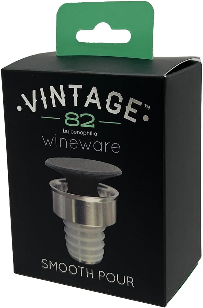 Brushed Stainless Steel Chrome Finish Design Bottle Dripless Pourer