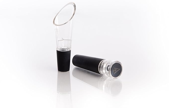 Wine Aerator Decanter and Wine Saver Wine Accessories Gift Set: - Mini Wine Vacuum Pump/Wine Sealer for Wine Storage to aerate, pour and preserve your Wine