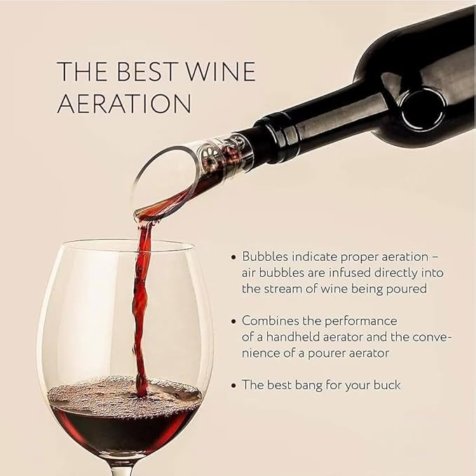 Wino on the go Wine Opening Set,Air Pressure Pump Wine Bottle Opener,Easy Cork Remover Corkscrew,Corkscrew Wine Opener Wine Opener Aluminum Alloy Handle(Red)
