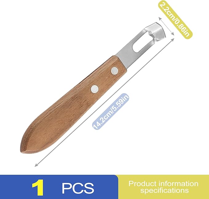 Stainless Steel Channel Knife Bar Tool, Walnut Handle Lemon Twist Tool & Citrus Zester, Lemon Peeler & Orange Peeler for Cocktails, Drink Garnish Zester Tool for Home Bartenders
