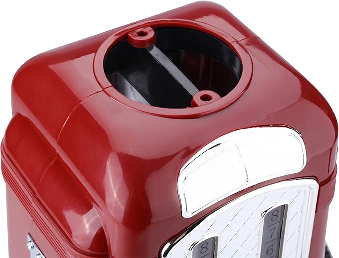 Beverage Pump Dispenser, 1000cc Double Guns Wine Beverage Pump Liquor Alcohol Beer Dispenser Beer Pump(black) (Red)