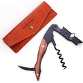 wine opener Professional Corkscrews for Wine Bottles w/Foil Cutter and Cap Remover - Manual Wine Key for Servers, Waiters, Bartenders and Home Use - Classic Rosewood