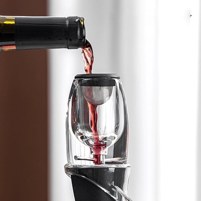 Wine Aerator Dispenser, Portable Kitchen Gadget for Quick Wines Serving, Christmas, Retirement, Valentine Party, Home, Camping, Picnic, Bars, Wine Tasting