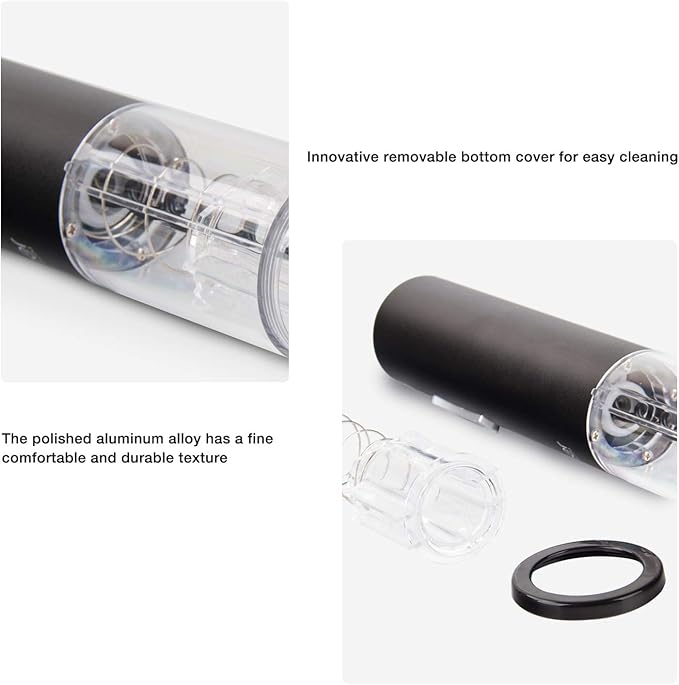 Electric Wine Opener Automatic Cordless One Touch Wine Opener Battery-Operated Corkscrew Foil Cutter and Batteries Included 7717-W102-022