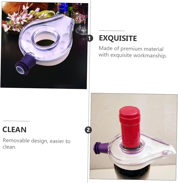 Cabilock 1Pc Creative Wine Decanter and Aerator Handheld Fast Decanting Tool for Improved Flavor for Home Bars and Wine Tasting Parties Elegant Wine Accessory for Any Occasion