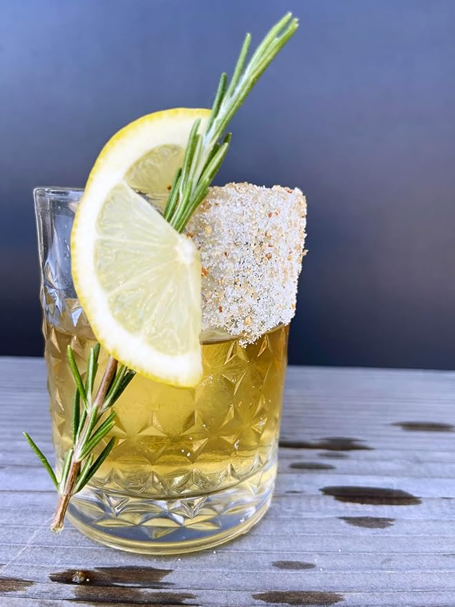 Cocktail Rimmer Twilight Party – Citrus & Spice Drink Garnish for Cocktails & Mocktails – Rim Sugar Blend with Cinnamon, Cardamom, Grapefruit & Orange – Perfect for Margaritas & Whiskey Sours
