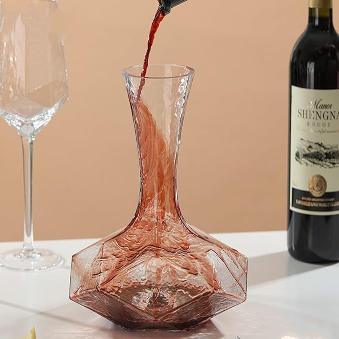 Crystal Glass Wine Decanter Red Wine Decanter Wine Decanter Aerator Red Wine Carafe Wine Carafe Wine Breather Carafe Wine Air Aerator Wine Aerator Gift Lead-free U Shaped Classic Aerator Filter Decora