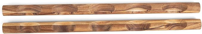 Ironwood Gourmet Compact Wooden Wine Rack Bottle Holder, Acacia Wood 15 Capacity Countertop Wine Bottle Rack