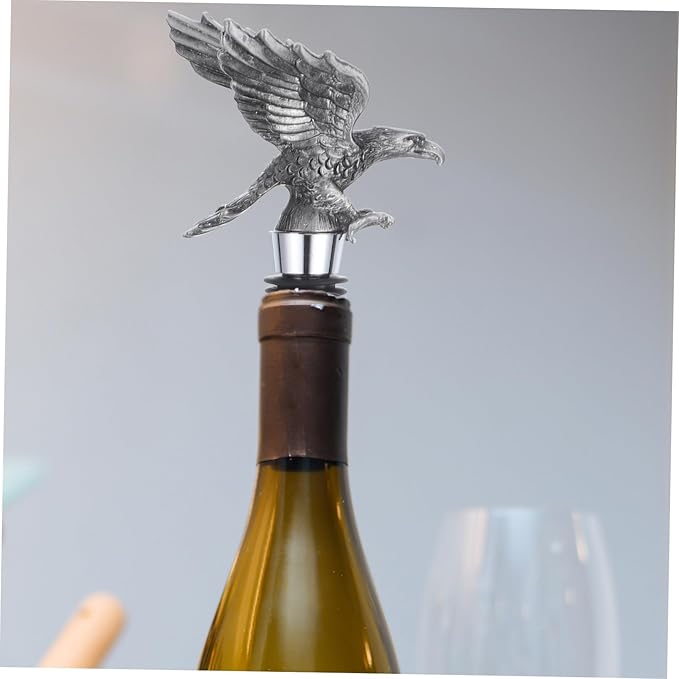 Ciieeo Eagle Head Wine Bottle Stopper Wine Sealer Easy Insert Remove Design for Home and Party Use Creative Eagle Shape