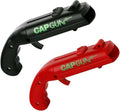 Bottle Cap Shooting Gun (Black & Red) – Fun Beer Bottle Opener Tool That Launches Caps for Parties, BBQ, Bar Games