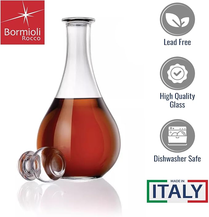Bormioli Rocco Loto Wine Decanter 1.5L, 42oz