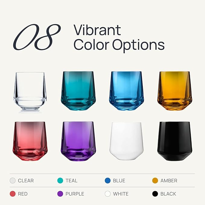 Drinique Unbreakable Stemless Wine Glasses – Set of 4 | 12oz Tritan Plastic | Made with 50% Recycled Content | Reusable, Dishwasher Safe, BPA-Free, Shatterproof | Indoor, Outdoor, Everyday Use - Teal