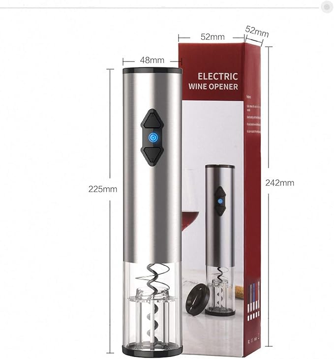Electric Bottle Openers Automatic Wine Corkscrew Battery Powered Motorized Openers One-click Button Reusable with LED Light For Home Kitchen Party Bar
