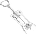 Artibetter Wing Corkscrew Wine Opener Manual Bottle Opener Stainless Steel Versatile Bar Tool for Wine and Beer Bottles Silver