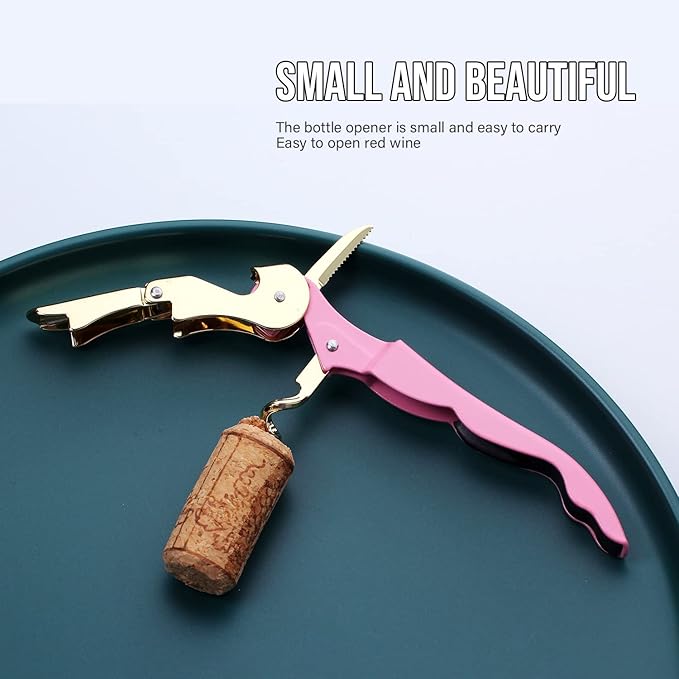 Professional Waiter Corkscrew Wine openers,Heavy Duty stainless steel Wine Key for Restaurant Waiters,Classic All-in-one Corkscrew, Bottle Opener and Foil Cutter