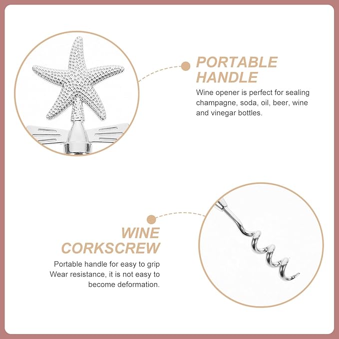 BESPORTBLE Copper Alloy Portable Wine Bottle Opener Non-slip Beer Jar Opener for Home and Party Use 1pcs