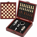 Wine Gift Set with Chess Board – Wine Accessories Kit for Men & Women, Corkscrew, Stopper & Pourer Included, Unique Gift for Wine Lovers, Birthday, Anniversary, Housewarming