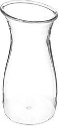 Carlisle FoodService Products 7090107 Cascata Carafe Juice Jar Beverage Decanter Only, Plastic, 0.50 L, Clear