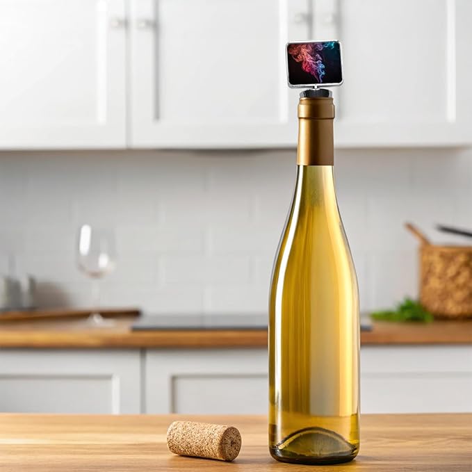 Colorful Smoke Curling Wine Bottle Stopper