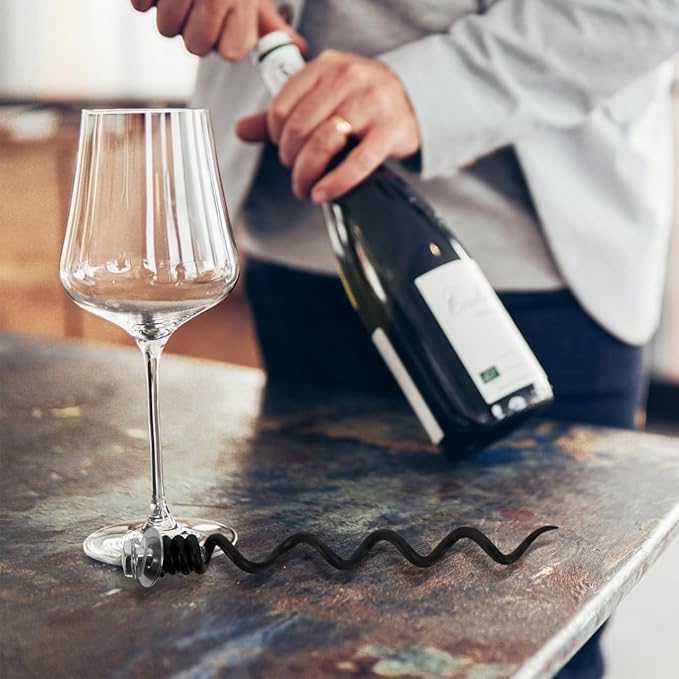 Unomor Replacement Spiral Worms 4Pcs Metal Corkscrew Bit Set for Wine Bottle Opener Repair Kit Easy Install Bar Tool Accessories