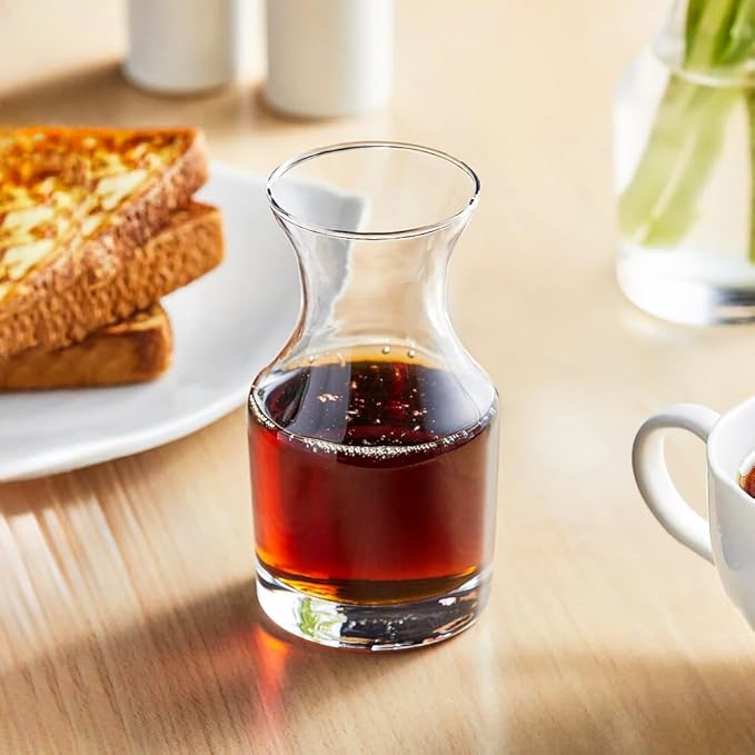 15pcs Mini Wine Decanter Glasses Small Glass Carafe Set For Mimosa Bar Supplies Party (8.5oz)