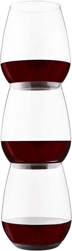 TOSSWARE POP 18oz Vino XL SET OF 48, Premium Quality, Recyclable, Unbreakable & Crystal Clear Plastic Wine Glasses, 48 Count (Pack of 1)