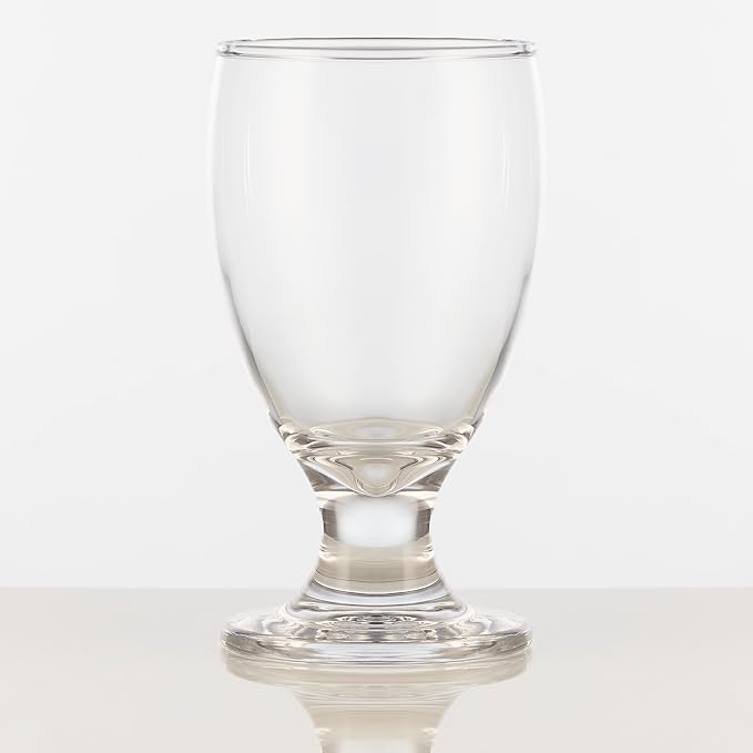 Clear Wine Glass 4pcs Set, 10 Oz Red & White Wine Water Goblet Glasses, Multi Purpose Short Stemmed Drinking Juice Wine Goblets Cups Glassware, Gift for Party, Wedding, Home Bar