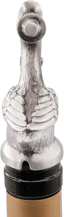 Animal Wine Aerator & Liquor Pourer for Bar,Home and Party Wine Pourer Aerator Festival Gift (Duck Silver Gray)
