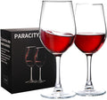 PARACITY Wine Glasses, christmas gift, Clear Glass, Long Stem Wine Glass for Red and White Wine - 10 OZ (Set of 2), Mother's Day Gift
