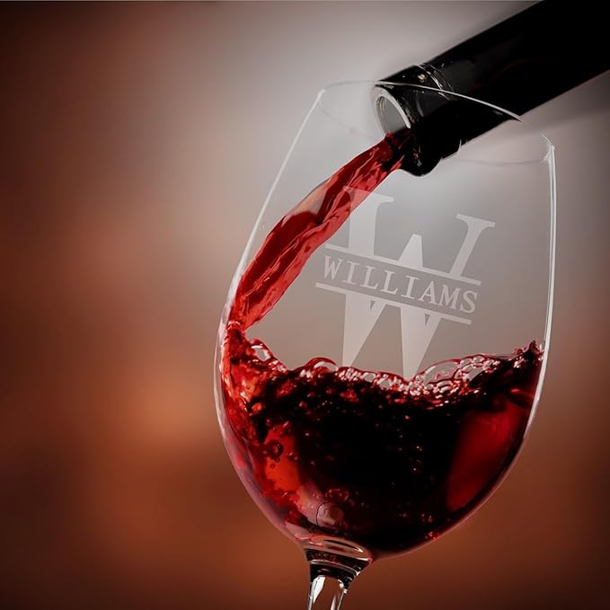Personalized Wine Decanter and Wine Glass Set - 5 pc Luxury Wine Set, Custom Product