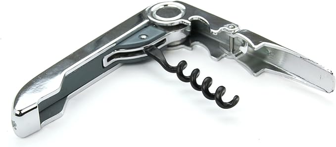 Vinturi All-In-One Waiter's Corkscrew Bottle Opener and Foil Cutter, Silver
