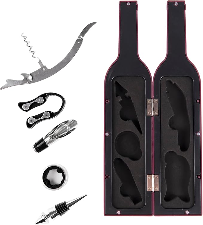 Ozeri 5-Piece Wine Bottle Corkscrew & Accessory Set