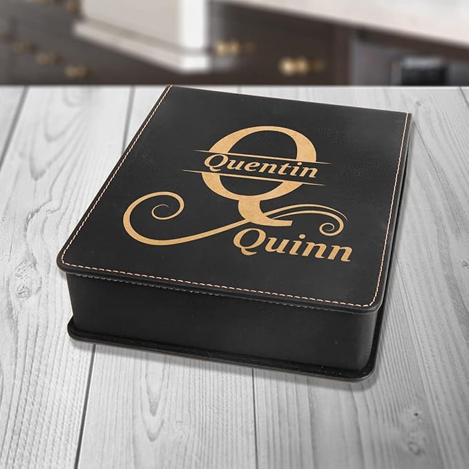 Personalized Leatherette 3-Piece Wine Tool Set with Name