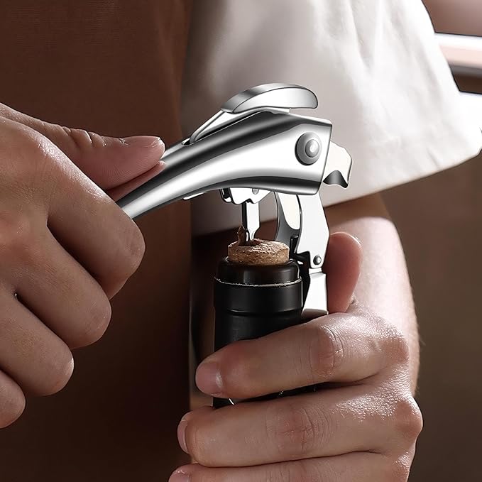 Wine Opener -Professional Corkscrew Wine Opener with Foil Cutter & Cap Remover， Manual Wine Key for Waiters, Bartenders & Home Use，Gift for Wine Lovers，the unicorn beetle looks
