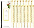 Homestia Gold Cocktail Picks, 16PCS Stainless Steel Twisted Martini Picks 4.3 Inch, Reusable Metal Drink Skewers for Cocktails, Olives, Appetizers, Barware Accessories