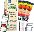 Brewsy Starter Kit for Cider Making - Custom Cider Kit - 4 Bottles in 9 Days - Use Any Juice to make Cider