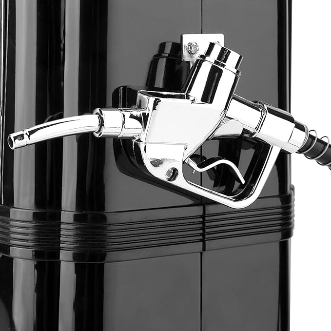 Pomya Beverage Pump Dispenser, 1000cc Double Guns Wine Beverage Pump Liquor Alcohol Beer Dispenser Beer Pump(Black) (Black)