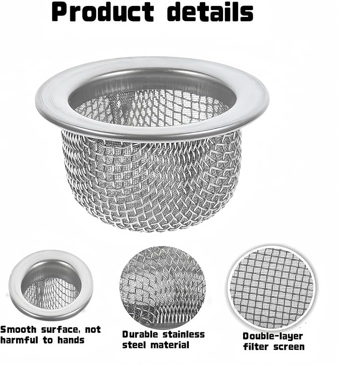 Premium Stainless Steel Screen Filters,10 Pcs 34mm Double Screen Filter,Cocktail Smoker Screen Bowl Top Mesh Accessories for Cocktails and Whiskey