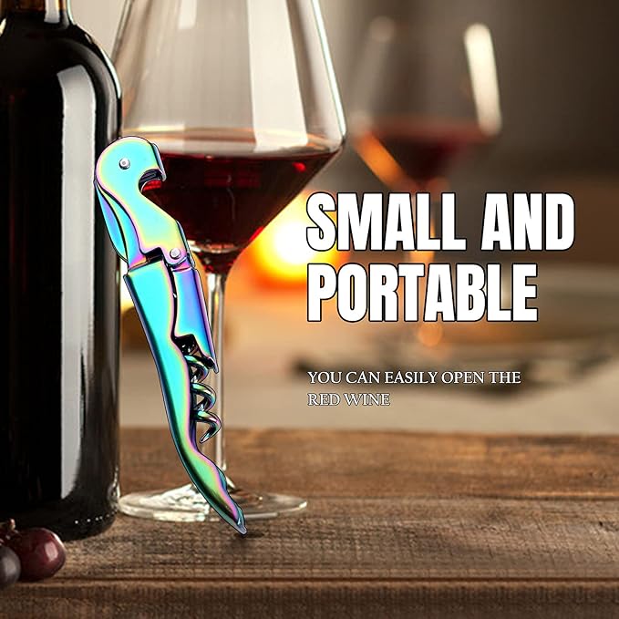 Waiters Corkscrew Professional Wine openers,stainless steel Wine Key for Restaurant Waiters,Classic All-in-one Corkscrew, Bottle Opener and Foil Cutter