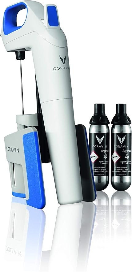 Coravin 100015 Model One Advanced Wine Bottle Opener and Preservation System, Includes 2 Coravin Argon Capsules
