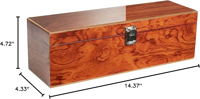 BRUBAKER Wine Opener Sommelier Set - Bar Accessory Kit - Wine Box - Wine Serving Tools - Waiter Knife, Spout, Bottle Stopper, Thermometer, Drip Ring
