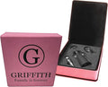 Personalized Leatherette 3 Piece Wine Tool Set (Pink w/Black)