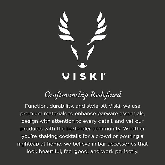 Viski Citrus Peeler Tool, Fruit Peeler for Cocktails, Bar Peeler Stainless Steel, Lemon Peeler, Professional Grade Cocktail Peeler, Bartender Tools