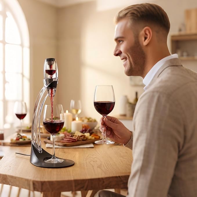 Wine Aerator Dispenser, Portable Kitchen Gadget for Quick Wines Serving, Christmas, Retirement, Valentine Party, Home, Camping, Picnic, Bars, Wine Tasting