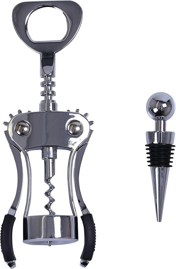 Premium Corkscrew and Wine Stopper Set