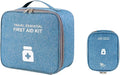 TOPASION First Aid Bags Empty, Travel Medicine Bag, Medical Supplies Organizer Bag, Portable Kit for Traveling, Car, Home, Camping, Office, Hiking, Outdoor (Cationic Sky Blue)