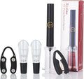 Air Pressure Pump Bottle Opener With Foil Cutter And Aerator Pourer,Simple Cork Remover,Efficient Corkscrew Bottle Opener,Great For Wine Lovers,Perfect Wine Gift. (Black 5 set)