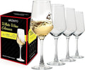 Wine Glasses Set of 4,13.5 oz/400ml Clear Red/White,Wine Glasses for Party, Wedding and Home,Premium Glasses Hand Blown,Long Stem,Daily Use.